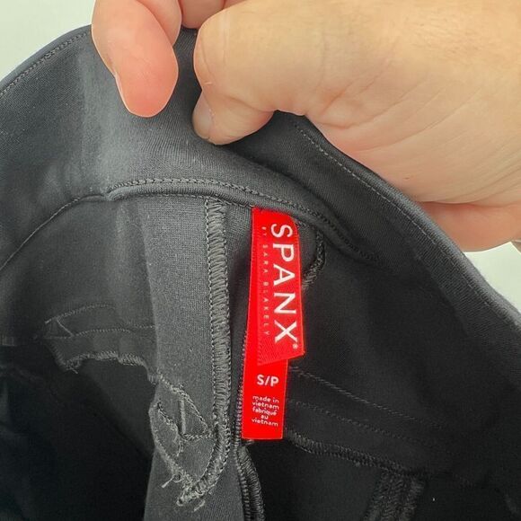 Spanx Women's Size Small Black Perfect Seamed Back Skinny Ponte Knit Pants - Picture 11 of 15